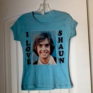 Vintage “Shaun Cassidy, Hardy Boys” blue t shirt
